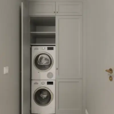 Встроенный шкаф для постирочной