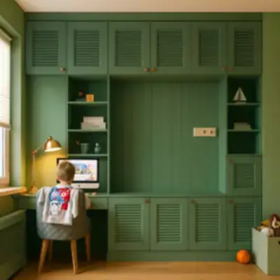 Встроенная мебель в детскую