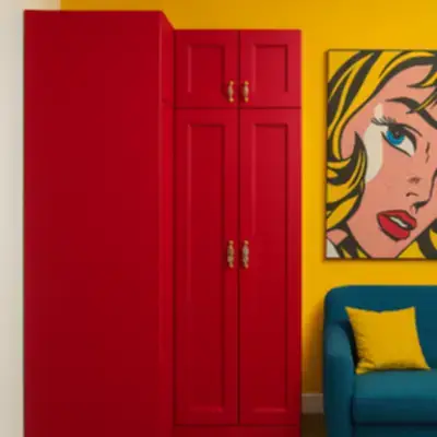 Распашной шкаф с филенками