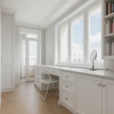 Рабочая зона на балконе