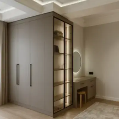 Корпусный шкаф с витриной