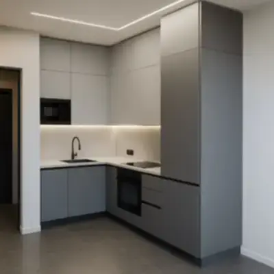 Угловая кухня в стиле Минимализм