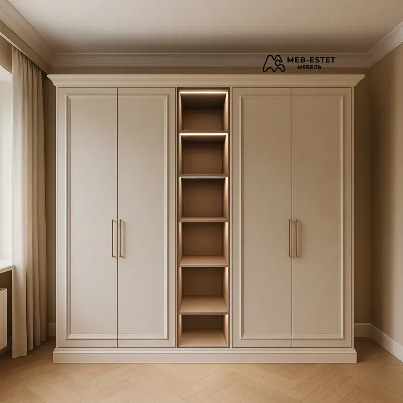 Классический шкаф с полками