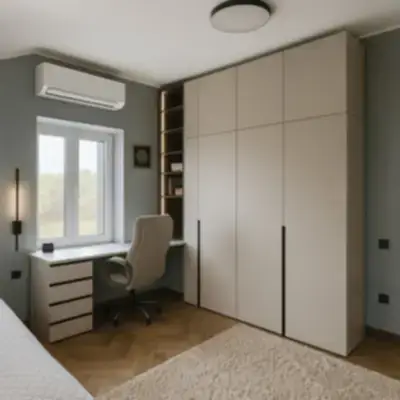 Корпусный шкаф с рабочей зоной