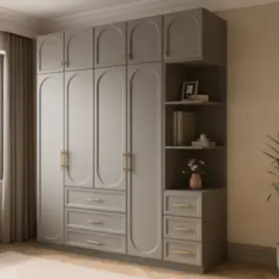 Платяной шкаф с открытой секцией