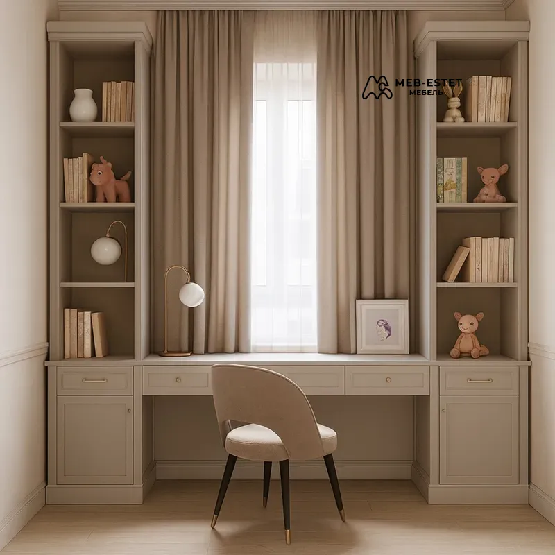 Рабочая зона с нишей у окна