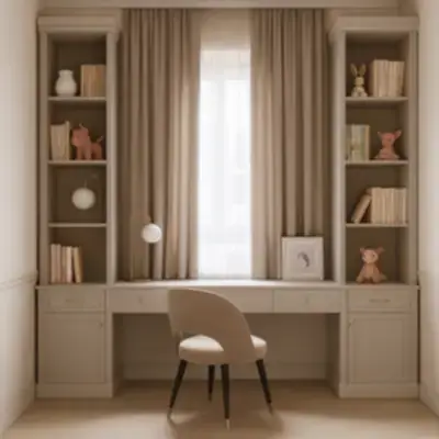 Классическая рабочая зона под окном