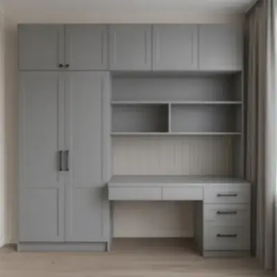 Встроенный шкаф с рабочей зоной