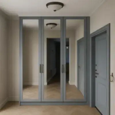 Шкаф в прихожую с зеркалами