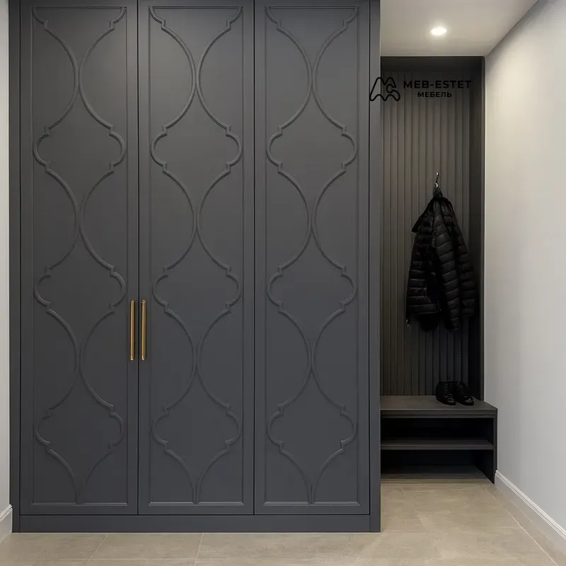 Встроенный шкаф графит фрезер