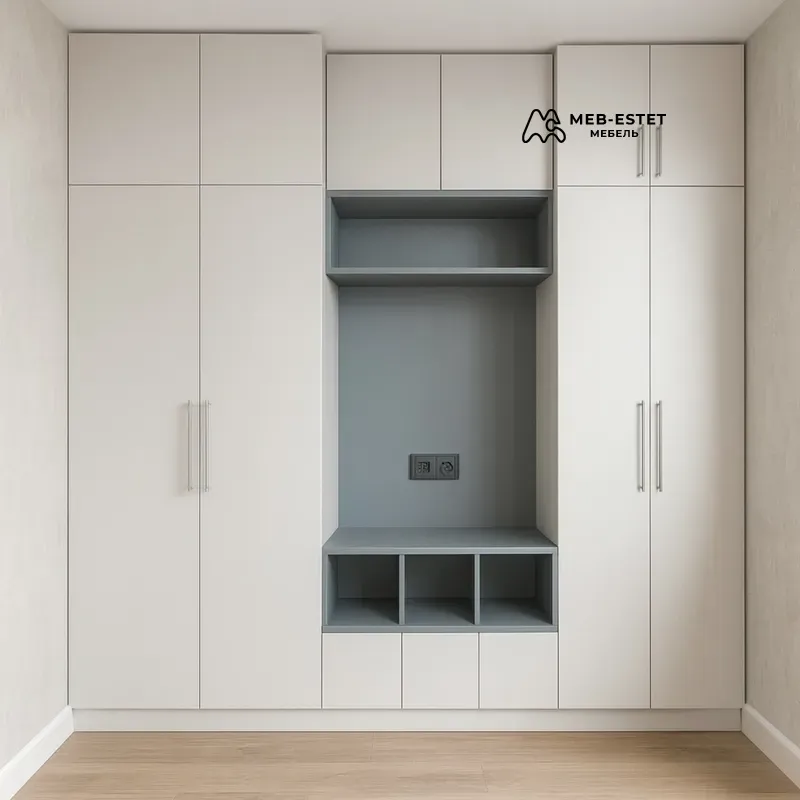 Шкаф гардеробная с нишей