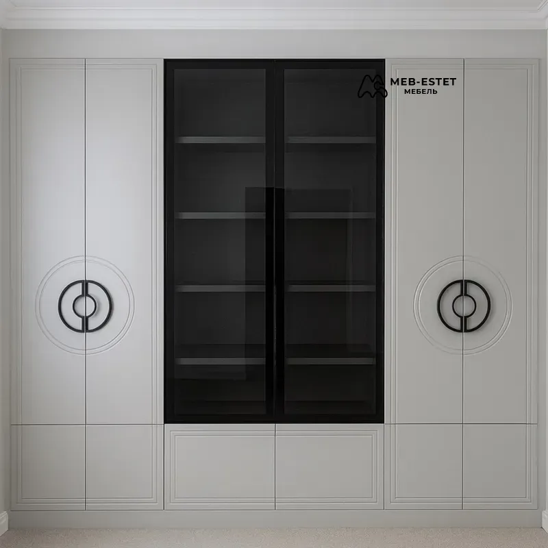 Встроенная стенка с витриной